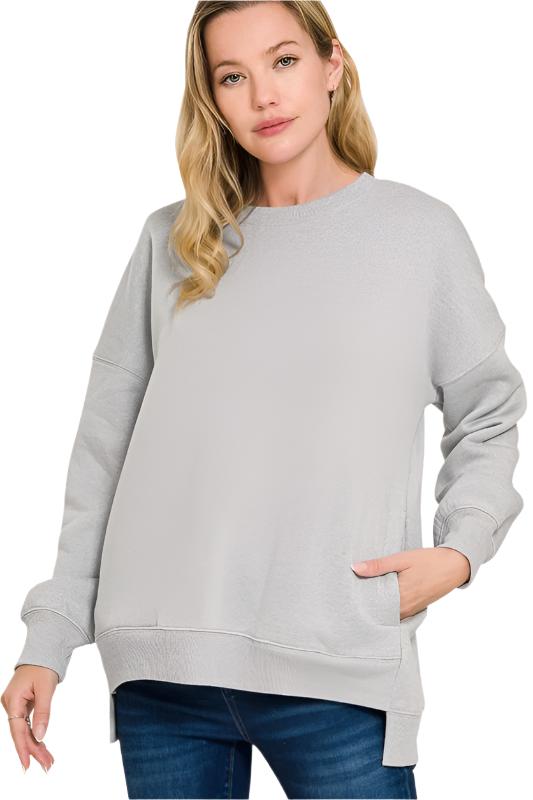 Boyfriend Sweatshirt with Pockets