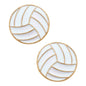 Volleyball Stud Earrings