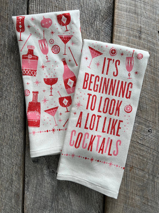 It's Beginning to Look a Lot Like..  - Kitchen Towel