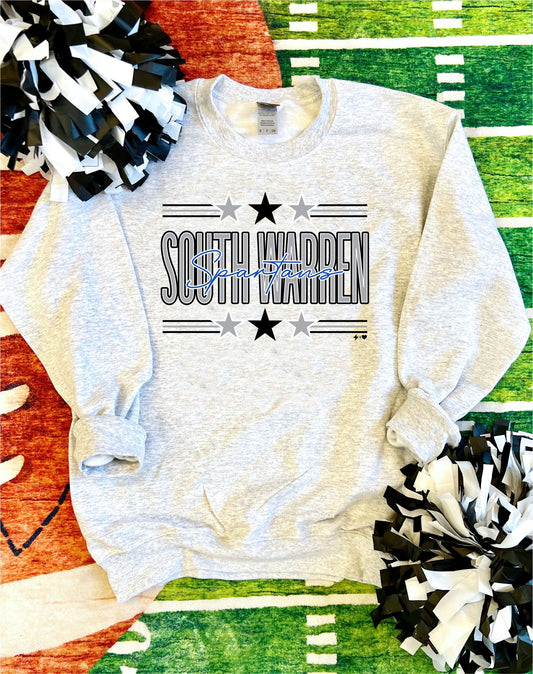 *Pre-Order* Spartans Spirit Stars School Sweatshirt