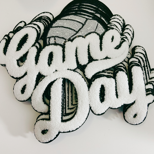 GAME DAY VOLLEYBALL Giant Patch, 11"